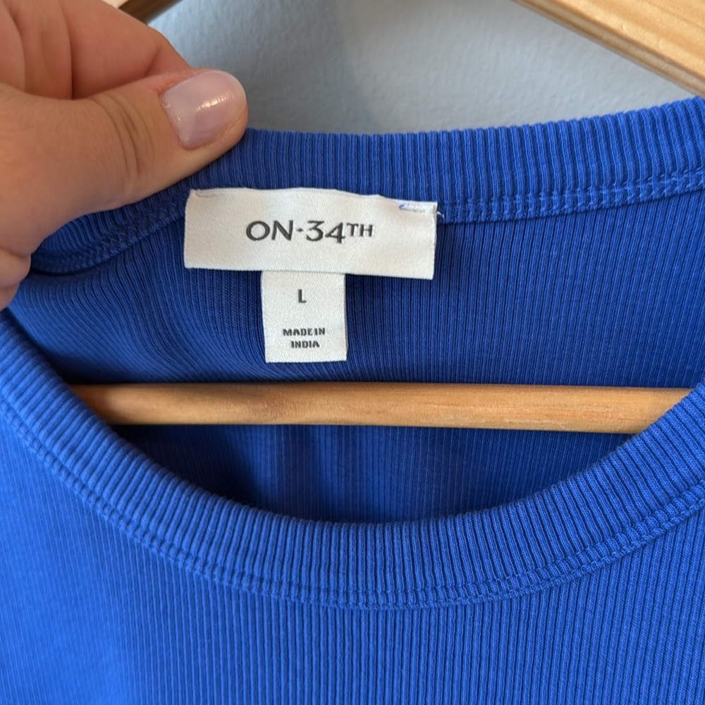 On 34th Round Neck Ribbed‎ Midi Dress - Picture 4 of 8